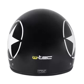 Kask motocyklowy otwarty na skuter W-TEC FS-710S Revolt Black - Czarny z gwiazdą