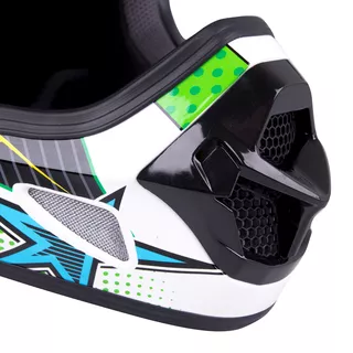 Kask Downhill na rower motor enduro W-TEC FS-605 Allride - Blue Ritual