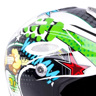 Kask Downhill na rower motor enduro W-TEC FS-605 Allride - Blue Ritual