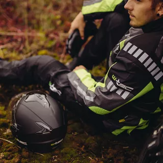 Kask motocyklowy W-TEC NK-850 otwierany + BLENDA - Biały błyszczący