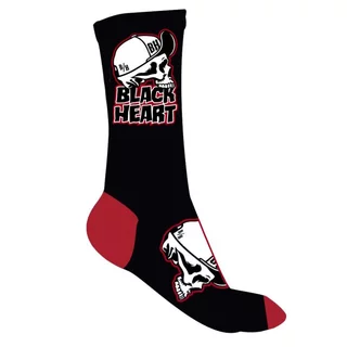 Skarpetki bawełniane wygodne BLACK HEART Cap Skull Socks