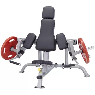 Stanowisko do ćwiczeń izolowanych na biceps - Steelflex PlateLoad line PLBC - Czarno-czerwony