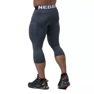 Legginsy 3/4 męskie Nebbia Legend of Today 188 - Czarny