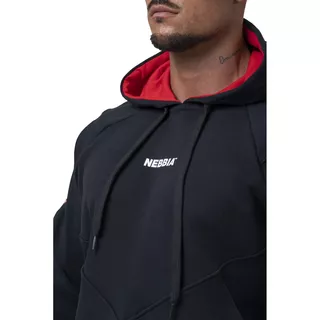 Bluza męska z kapturem Nebbia Unlock the Champion 194 - Czarny