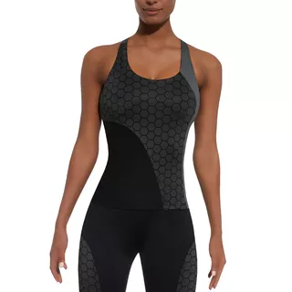 Damski top sportowy BAS BLACK Escape-Top 50 - Szaro-czarny - Szaro-czarny