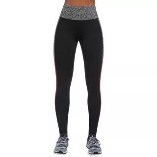 Damskie sportowe legginsy BAS BLACK Extreme - Czarno-szaro-czerwony
