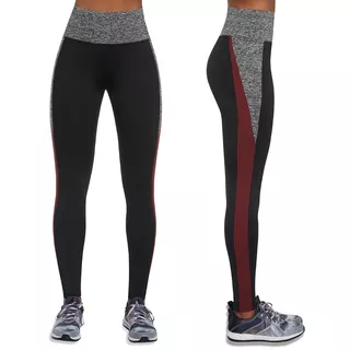 Damskie sportowe legginsy BAS BLACK Extreme - Czarno-szaro-czerwony - Czarno-szaro-czerwony