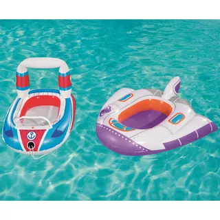 Ponton dla dzieci Bestway Baby Boat - Niebiesko-czerwony