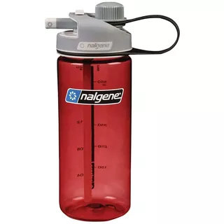 Butelka sportowa bidon NALGENE MultiDrink Sustain 600 ml - Czerwony - Czerwony