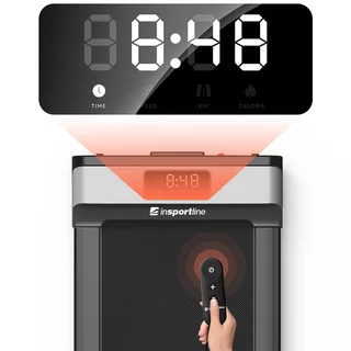 Składana bieżnia elektryczna domowa inSPORTline ZenRun Fold 10 ∙ 1-6 km/h ∙ 120 kg ∙ ultra kompaktowa