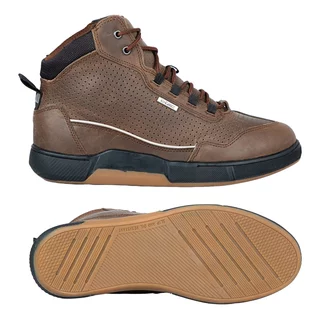 Męskie skórzane buty motocyklowe W-TEC Colton - Brązowy