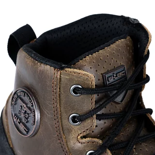 Męskie skórzane buty motocyklowe W-TEC Fred - Brąz śródziemnomorski