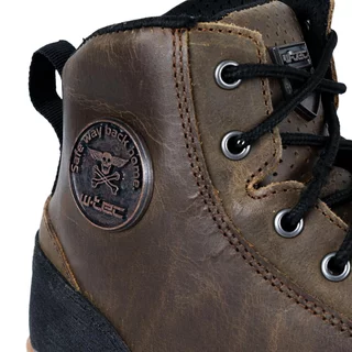 Męskie skórzane buty motocyklowe W-TEC Fred - Brąz śródziemnomorski