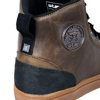 Męskie skórzane buty motocyklowe W-TEC Fred - Brąz śródziemnomorski