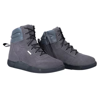 Męskie niskie buty motocyklowe W-TEC Elton - czarno-ciemnoszary - czarno-ciemnoszary