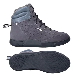 Męskie niskie buty motocyklowe W-TEC Elton - czarno-ciemnoszary