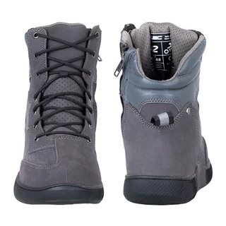 Męskie niskie buty motocyklowe W-TEC Elton - czarno-ciemnoszary