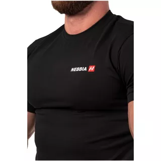 Męska koszulka T-shirt Nebbia Minimalist Logo 291 - Biały