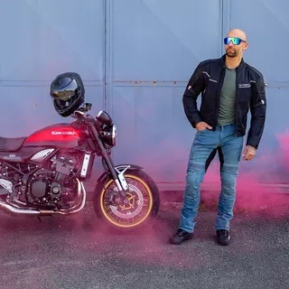 Męska kurtka motocyklowa W-TEC Adam - Czarny