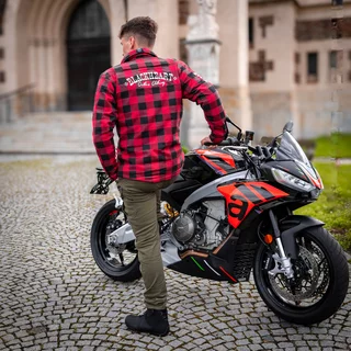 Spodnie motocyklowe męskie jeansy W-TEC Wallbridge Olive - Oliwkowa zieleń