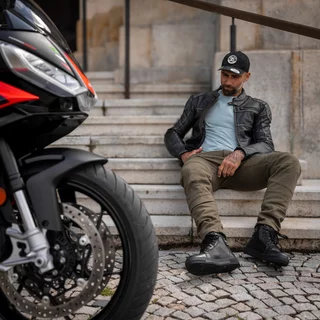 Spodnie motocyklowe męskie jeansy W-TEC Wallbridge Olive - Oliwkowa zieleń