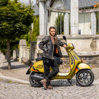 Damskie spodnie jeansy motocyklowe W-TEC Komehana - Czarny