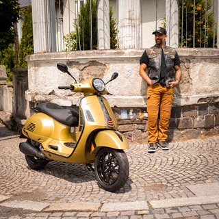 Spodnie motocyklowe męskie jeansy W-TEC Wallbridge Caramel - karmel