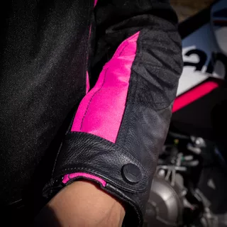 Damska kurtka motocyklowa W-TEC Durmana - Czarno-różowy