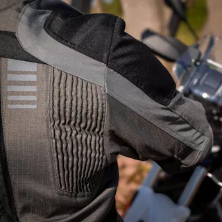 Turystyczna kurtka motocyklowa W-TEC Smackton - Szary pomarańczowy