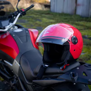 Kask motocyklowy otwarty W-TEC Bareiro Amaranto