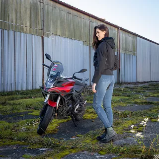 Damskie jeansy motocyklowe W-TEC Dynetis Lady - Niebieski