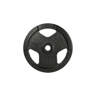 Obciążenie żeliwne inSPORTline Hamerton Black 2,5 kg ∙ otwór 30 mm ∙ praktyczne uchwyty ∙ odporna powłoka