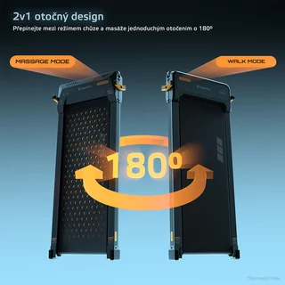 Bieżnia elektryczna 2w1 z funkcją masażu oraz aplikacjami inSPORTline ZenRun NOON