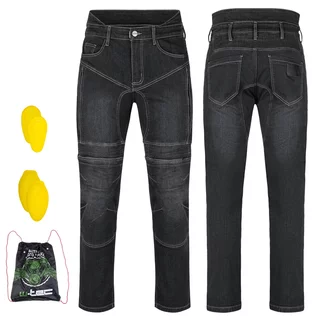 Męskie jeansy motocyklowe W-TEC Biterillo Evo ∙ ochraniacze ∙ wzmocnienia aramidowe ∙ wentylacja na udach ∙ elastyczny denim