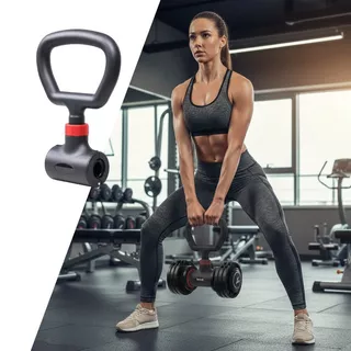 Uniwersalny uchwyt do hantli inSPORTline DumHold ∙ zamiana w kettlebell ∙ nośność 40 kg ∙ obrotowy 90° ∙ piankowe wkładki