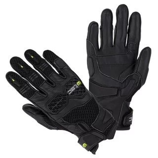 Rękawice motocyklowe W-TEC Kosor ∙ skórzane z protektorami tpu ∙ przewiewna mesh ∙ wzmocniona dłoń ∙ zapięcie na rzep