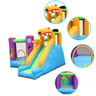 Dmuchany zamek zjeżdżalnia dla dzieci Doctor Dolphin Puppy Slide 72007