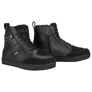 Buty motocyklowe skórzane W-TEC Boulevard ∙ certyfikat CE ∙ membrana wodoodporna ∙ podeszwa antypoślizgowa - Czarny