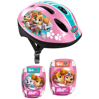 Kask i ochraniacze Psi Patrol Pink zestaw dla dzieci