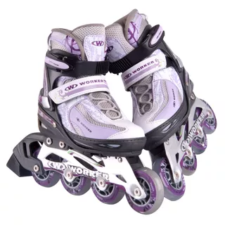 Solidne Damskie Rolki Regulowane WORKER Perleta - L (39-42)