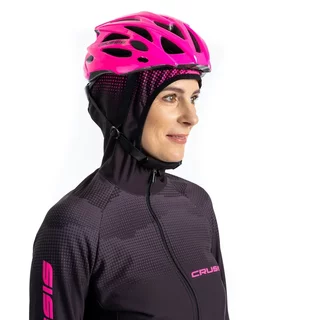 Damska bluzka sportowa rowerowa CRUSSIS CSW-099 - Czarno-różowy
