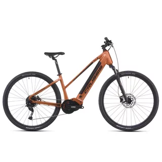 Damski rower elektryczny crossowy Crussis e-Cross Low 7.11 518Wh 28" - model 2026 ∙ bateria 518 Wh ∙ zasięg 130 km ∙ nośność 120 kg ∙ silnik Panasonic