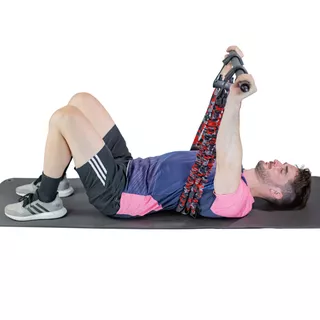 Ekspander regulowany inSPORTline Striker Triple ∙ opór 16–48 kg ∙ 3 gumy w ochronnych rękawach