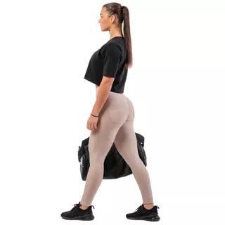 Damskie legginsy z wysokim stanem Nebbia Lifting Effect Bubble Butt 587 - Kremowy