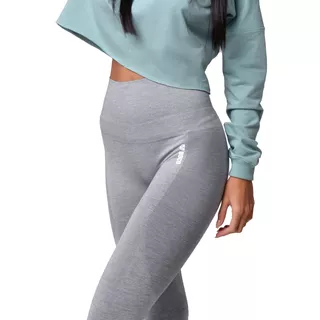 Damskie leginsy Boco Wear Sparkle Grey Melange Shape Push Up - Szary