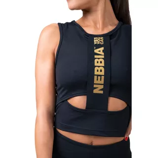 Damski top sportowy Nebbia Honey Bunny 822 - Czarny