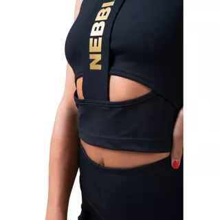 Damski top sportowy Nebbia Honey Bunny 822 - Czarny
