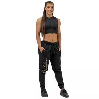 Damskie luźne spodnie dresowe Nebbia INTENSE Signature 846 - Black/Gold