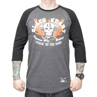 Koszulka z długim rękawem longsleeve BLACK HEART Flathead LS - Szary - Szary