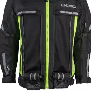 Kurtka dla motocyklistów W-TEC Gelnair - Czarno-zielony